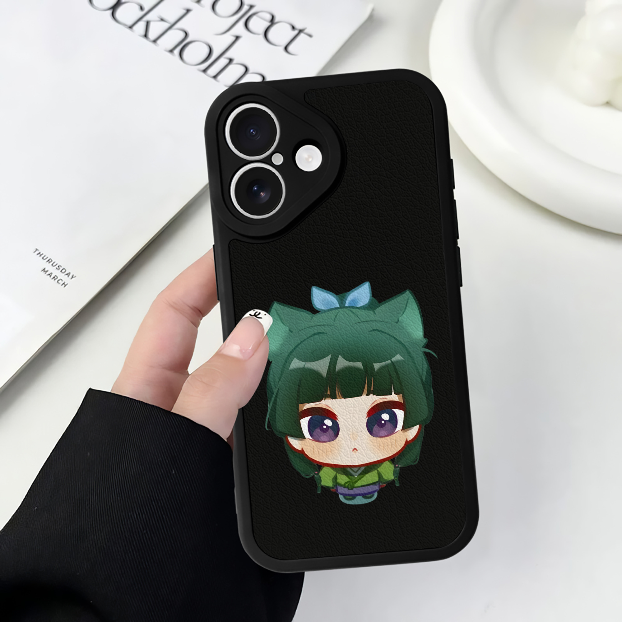 薬屋のひとりごと The Apothecary Diaries 【iPhone 16シリーズ対応】シリコンスマホケース（レザー調） 材質：シリコン